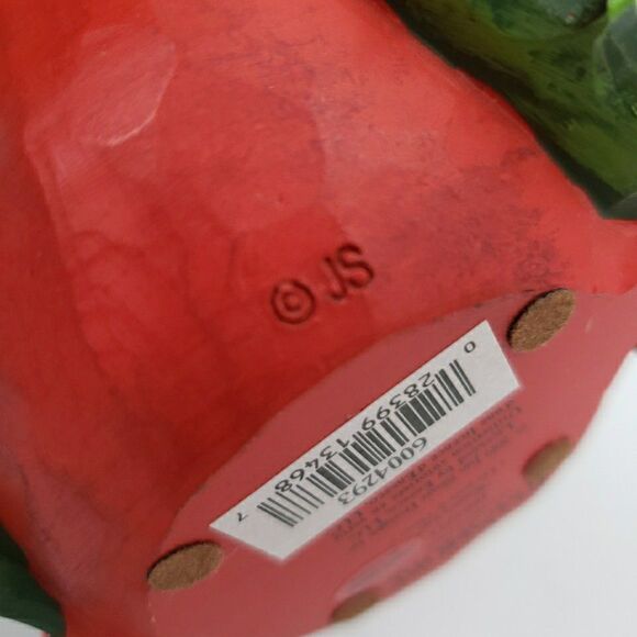 Jim Shore Cardinal Christmas Figure Winters Joy Rustic Folk Art Carved Red Bird - Picture 12 of 16